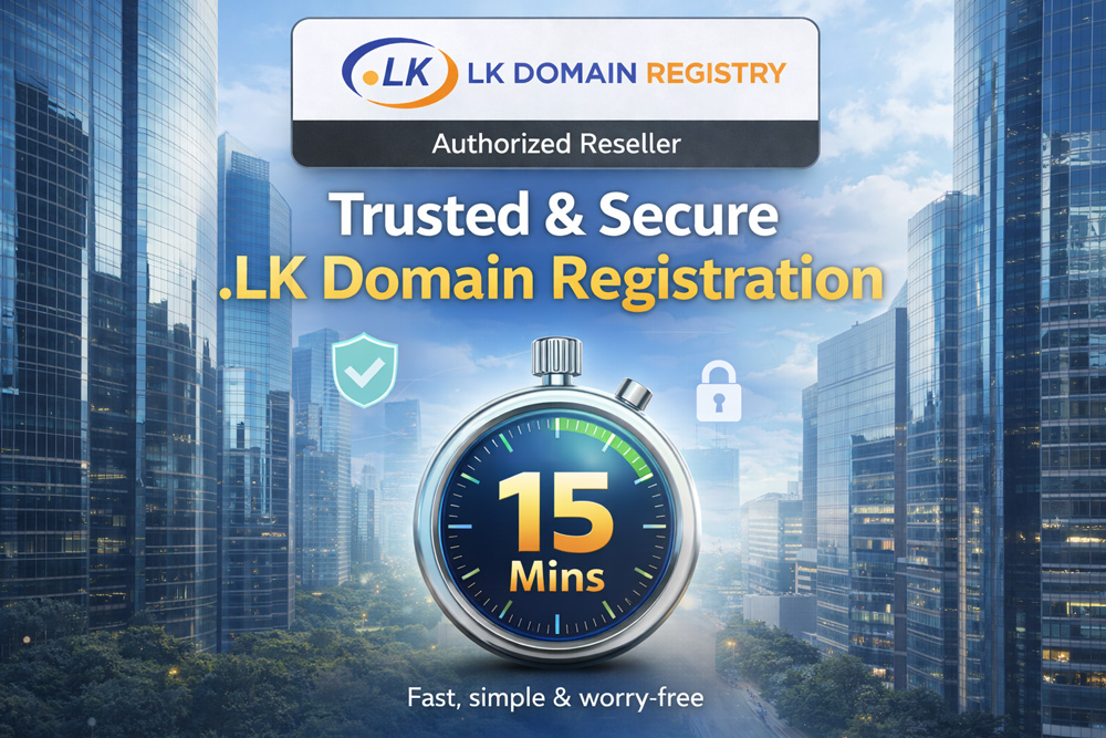 Fast .LK domain registration process in Sri Lanka